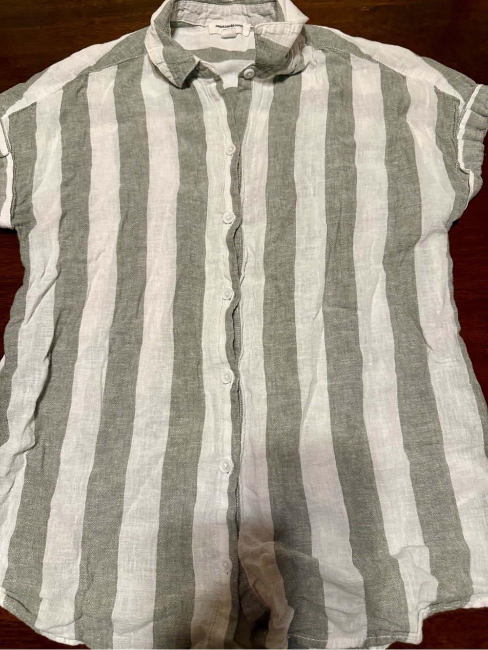 beachlunchlounge Womes. Striped Button-up